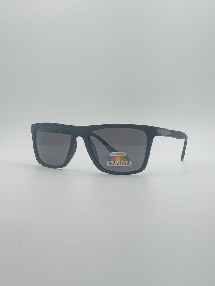 Acetate Black Frame Men's Sunglasses-041