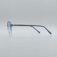 Geometrical Blue & White Frame Men's Optics-119
