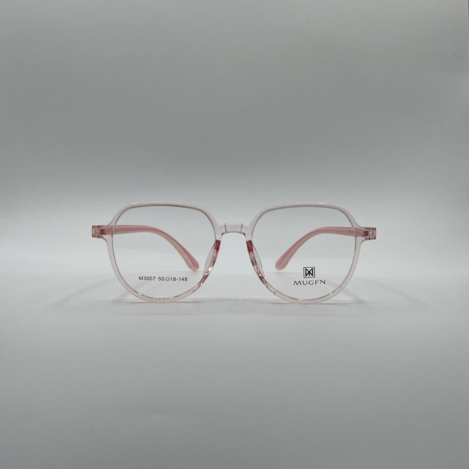 Acetate Translucent Pink Frame Women Optics-407