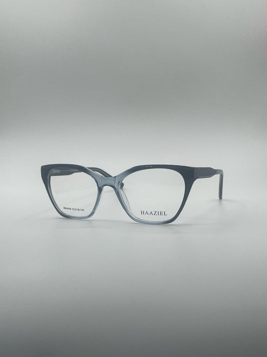 Cat Eye Black & Translucent Frame Women's Optics-390