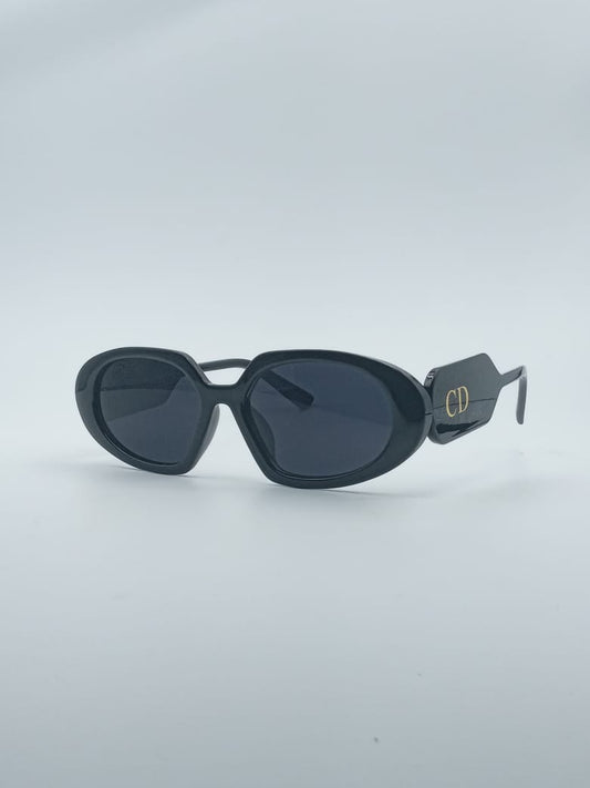 Acetate Black Frame Women's Sunglasses-069