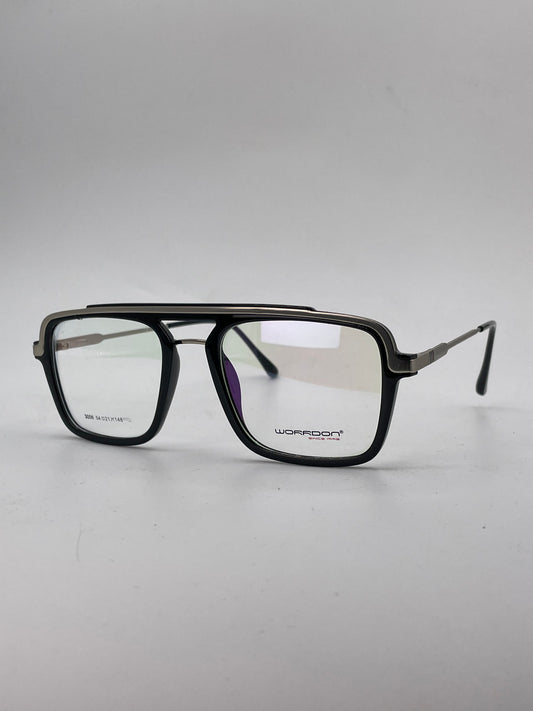 Black platic square optics-466