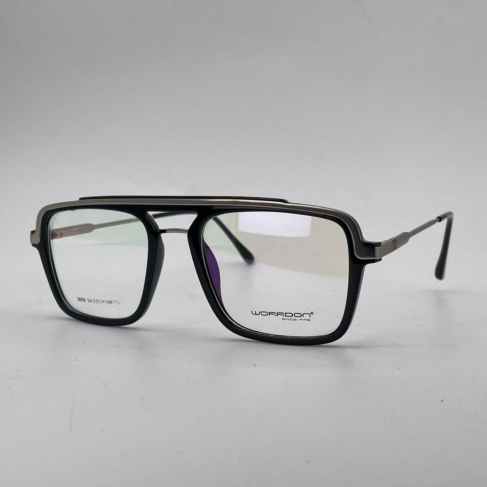 Black platic square optics-466