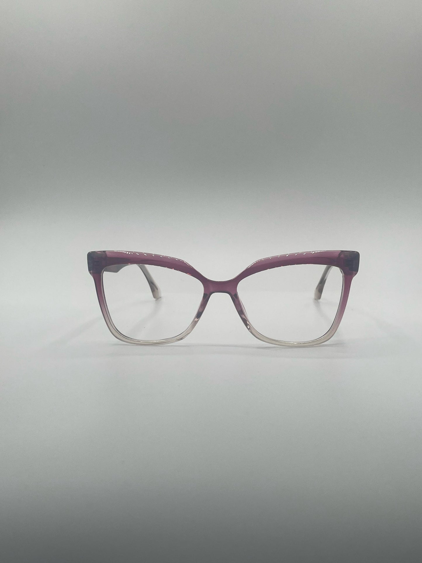 Cat Eye Pink & Translucent Frame Women's Optics-383