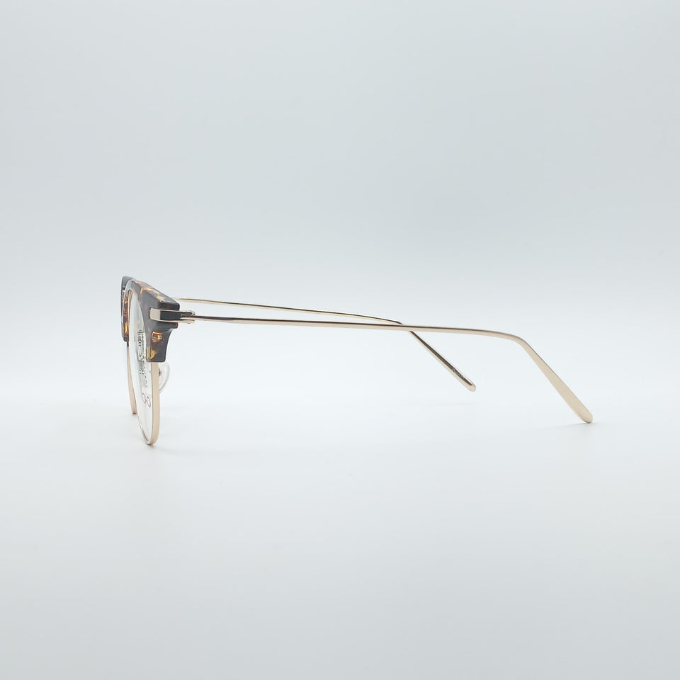 Retro Aviator Brown & Yellow Frame Unisex Optics-196