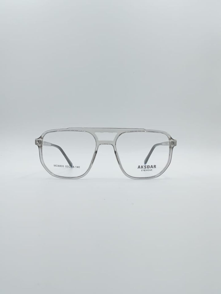 Geometrical Grey Frame Men's Optics-110