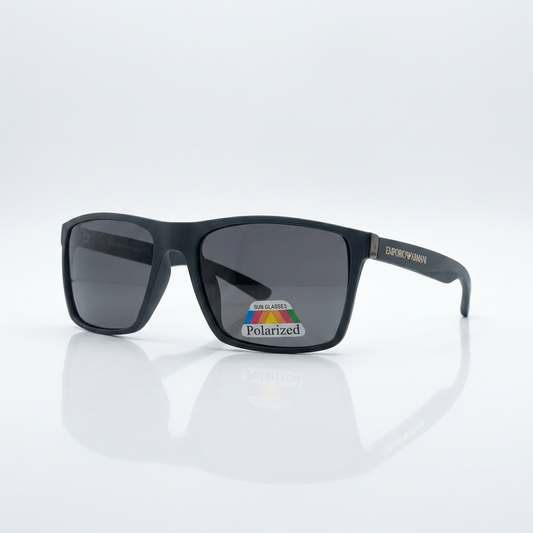 Acetate Black Frame Men's Sunglasses-036