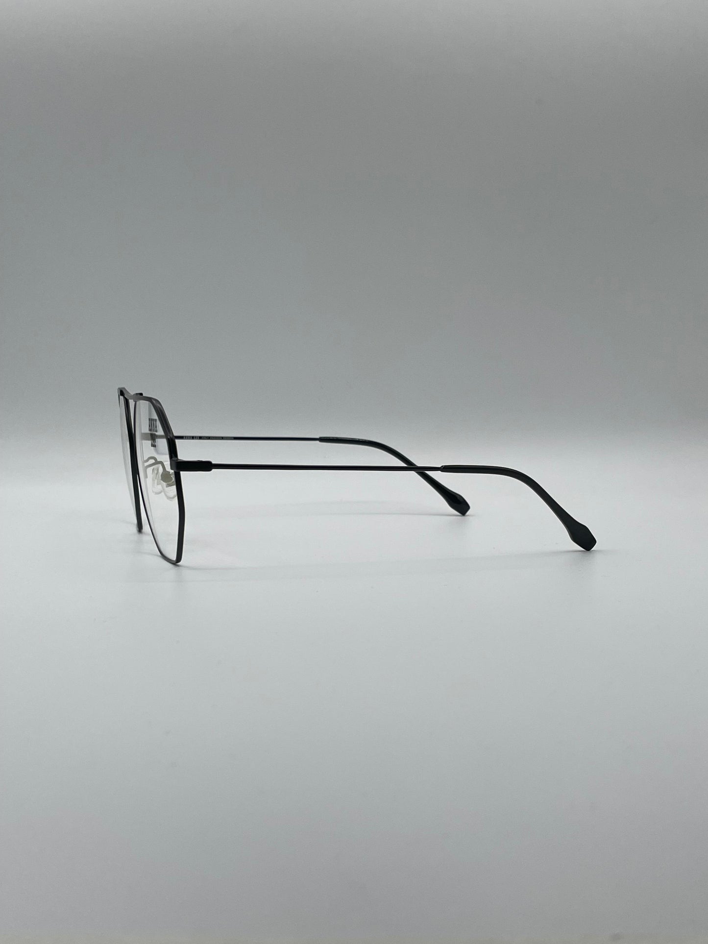 Geometrical Thin Black Frame Unisex Optics-311
