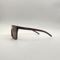 Flat Top Brown Frame Men's Sunglasses-103