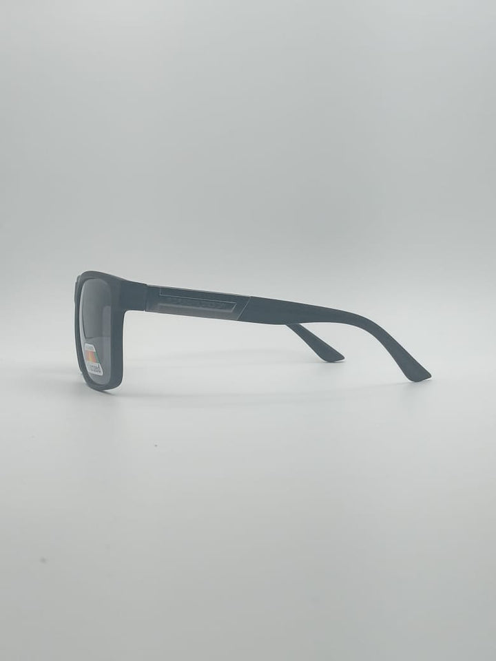 Acetate Black Frame Men's Sunglasses-042