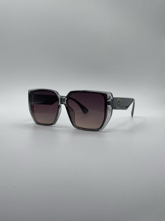 Geometric Grey Frame Women's Sunglasses-179
