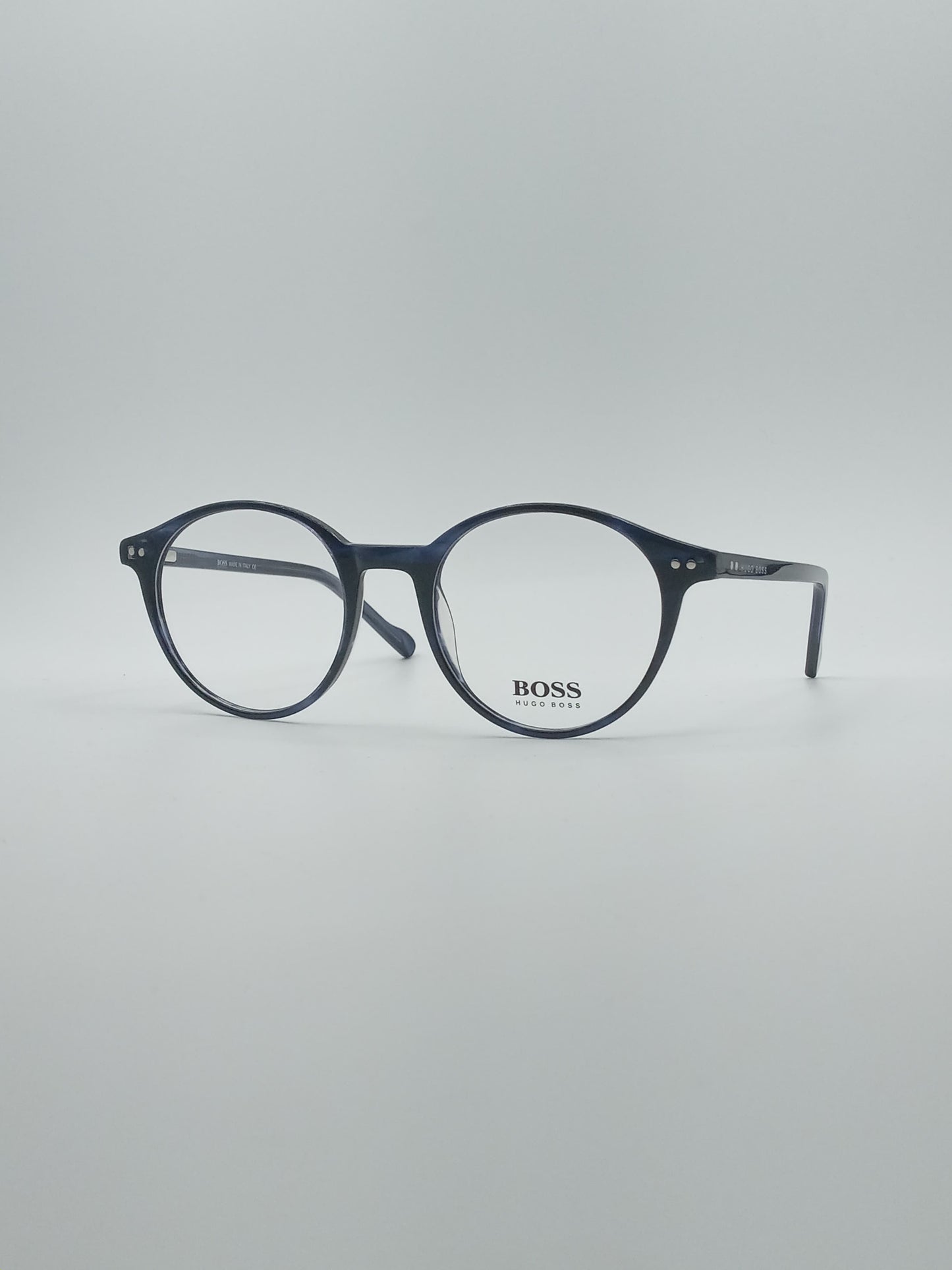Circular Blue Frame Men's Optics-248