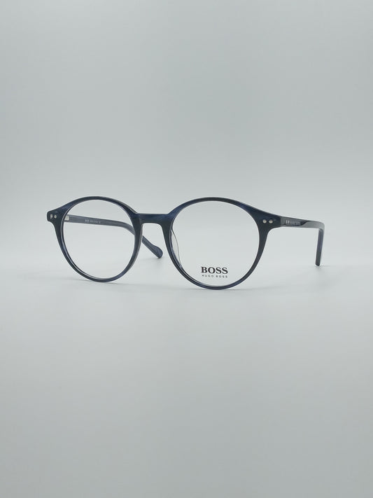 Circular Blue Frame Men's Optics-248