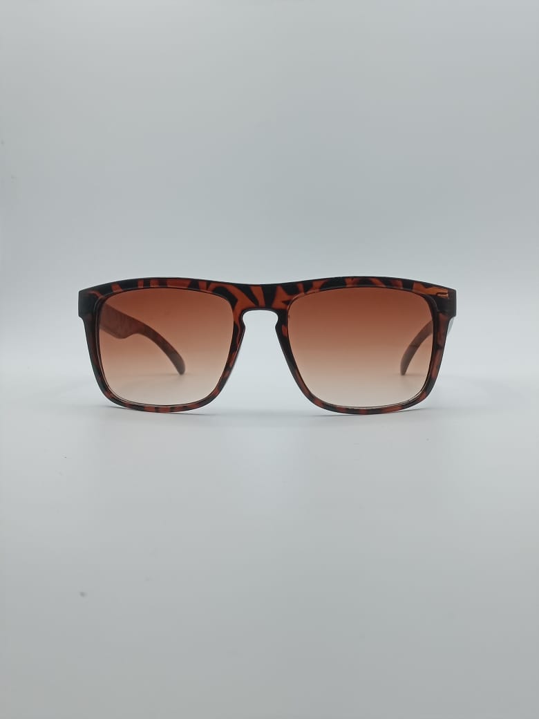 Acetate Tortoise Frame Unisex Sunglasses-018
