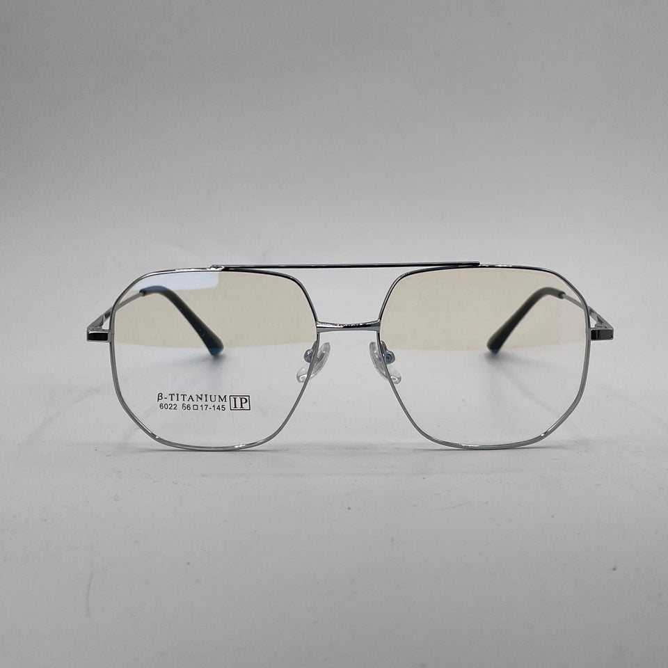 Silver titanium double bridge optics-452