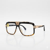 Black plastic with golden sticks optics-477