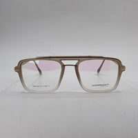 Matt brown double shade plastic square optics-469