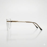 Matt white plastic square optics-468