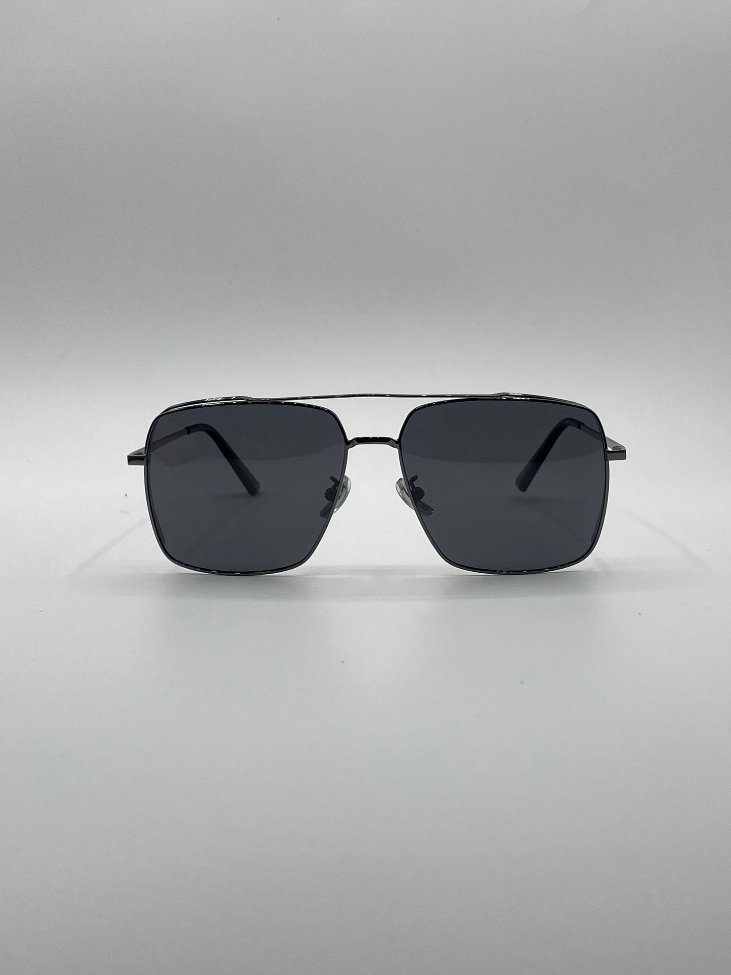 Aviator Square Thin Black Frame Polarized Sunglasses-203