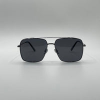 Aviator Square Thin Black Frame Polarized Sunglasses-203