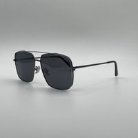 Aviator Square Thin Black Frame Polarized Sunglasses-203