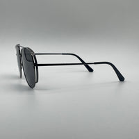 Aviator Thin Black Frame Polarized Sunglasses-200