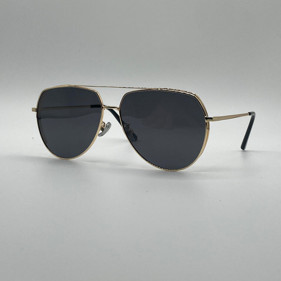 Aviator Thin Golden Frame Polarized Sunglasses-199