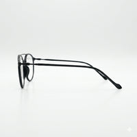 Circular Black Frame Optics-339