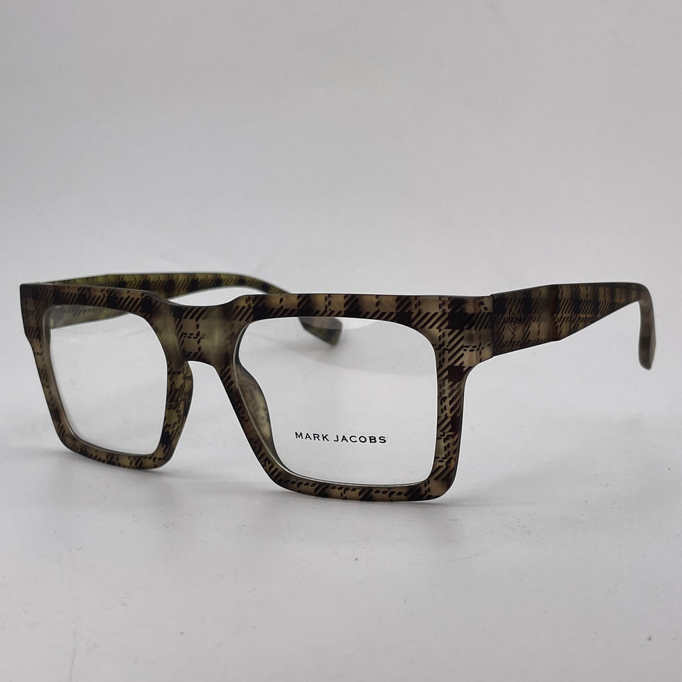 Grey cheque square optics-456