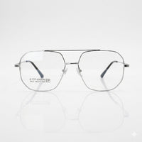 Silver titanium double bridge optics-452