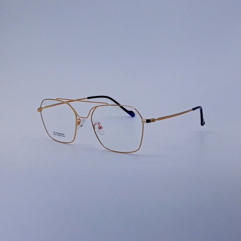 Square Double bridge titanium optics-442