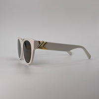Cat eye white sunglass-286
