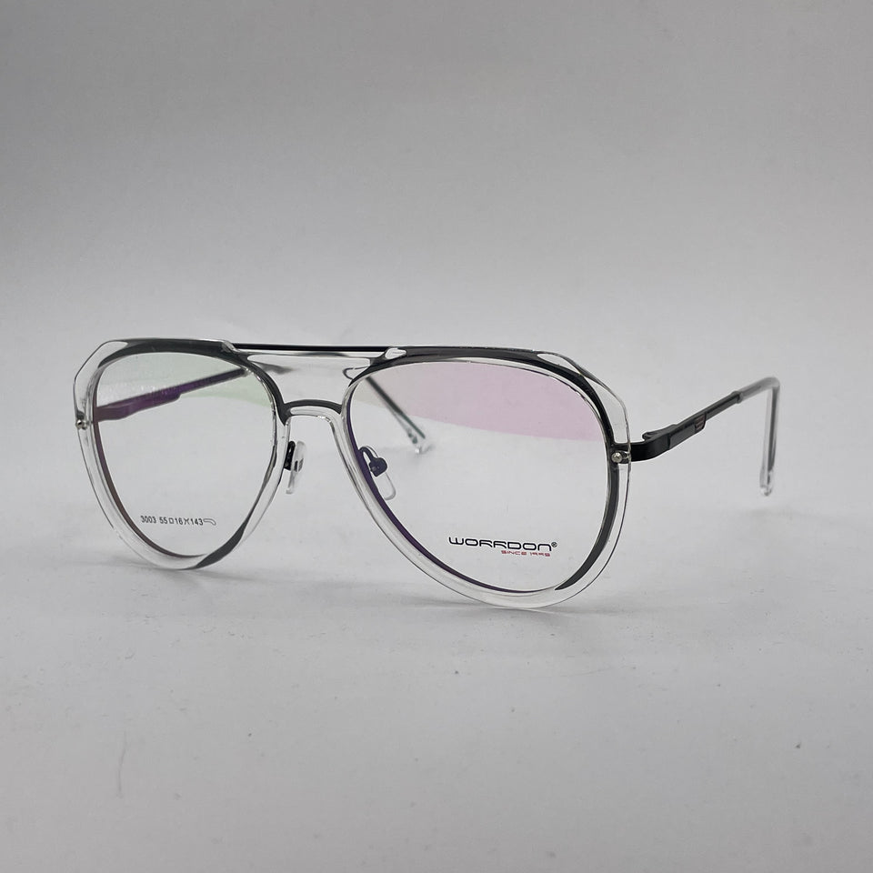 Aviator transparent plastic  optics-470