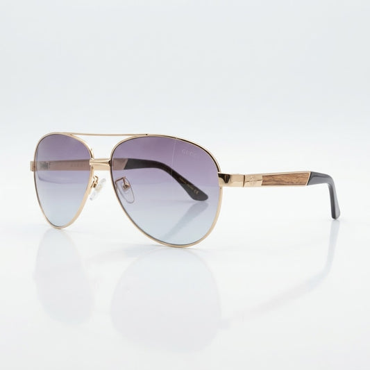 Aviator Thin Golden Frame Unisex Sunglasses-006