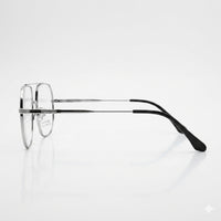 Silver titanium double bridge optics-452