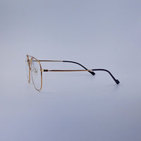 Double bridge titanium golden Optics-439