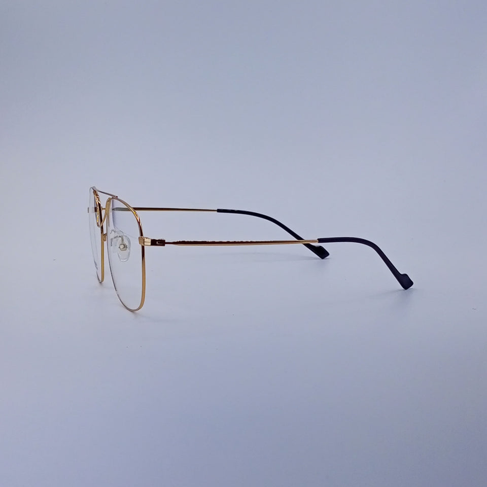 Double bridge titanium golden Optics-439