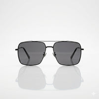 Aviator Square Thin Grey Frame Polarized Sunglasses-203