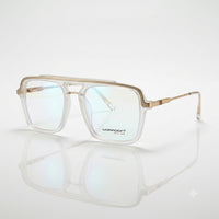 Matt white plastic square optics-468