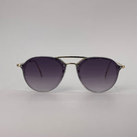Double bridge sunglass with golden handles-255