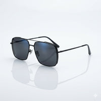 Aviator Square Thin Grey Frame Polarized Sunglasses-203
