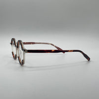 Circular Thin Black & White frame Optics-411