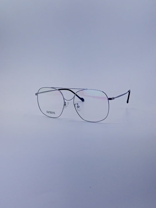 Double bridge silver titanium optics-441