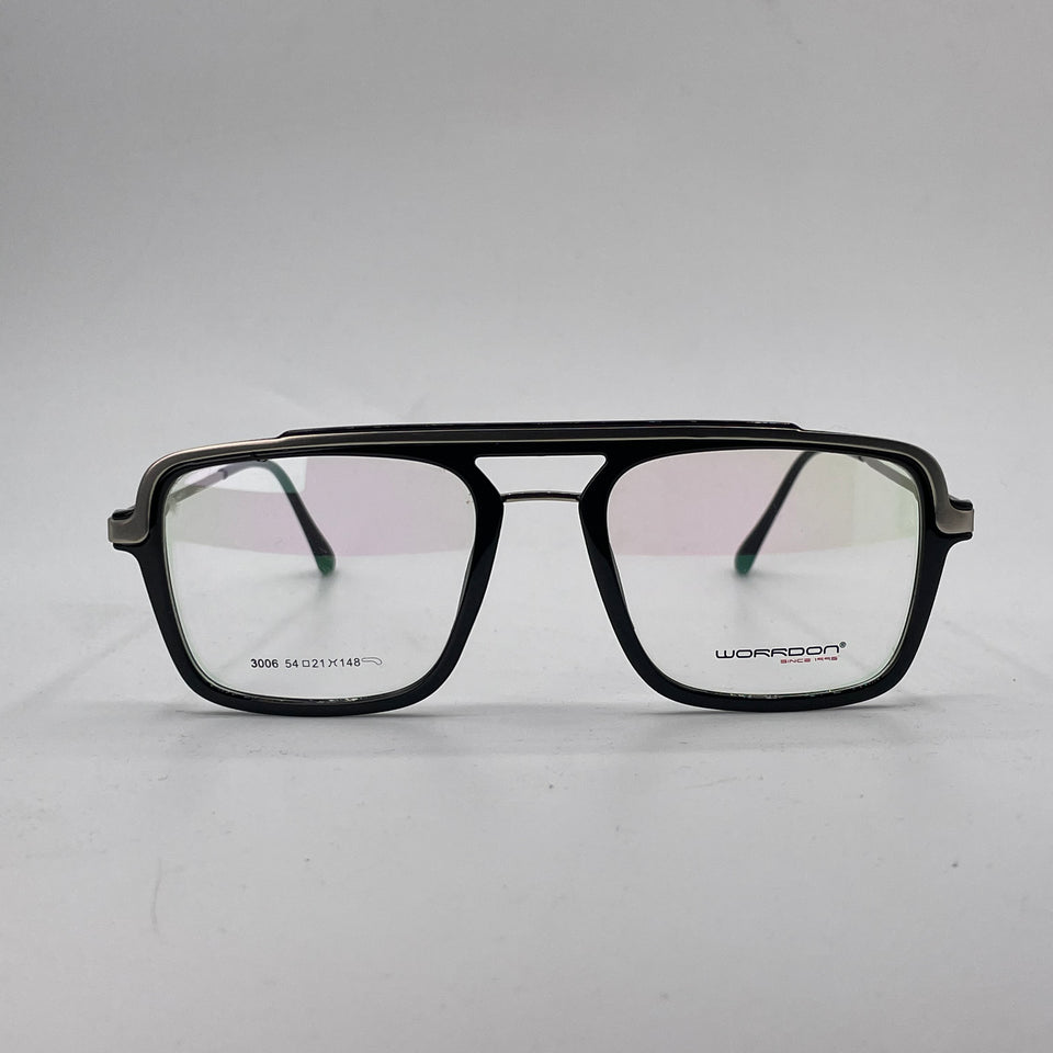 Black platic square optics-466