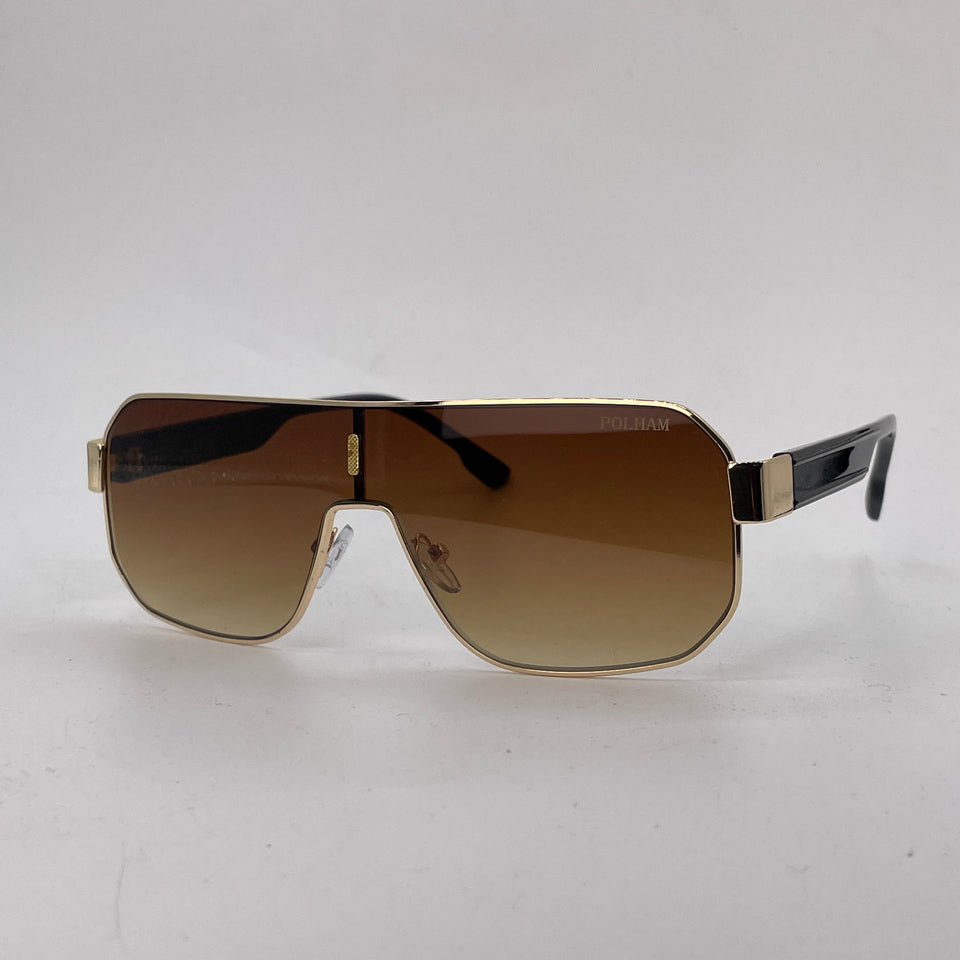 Golden metal sunglass-276