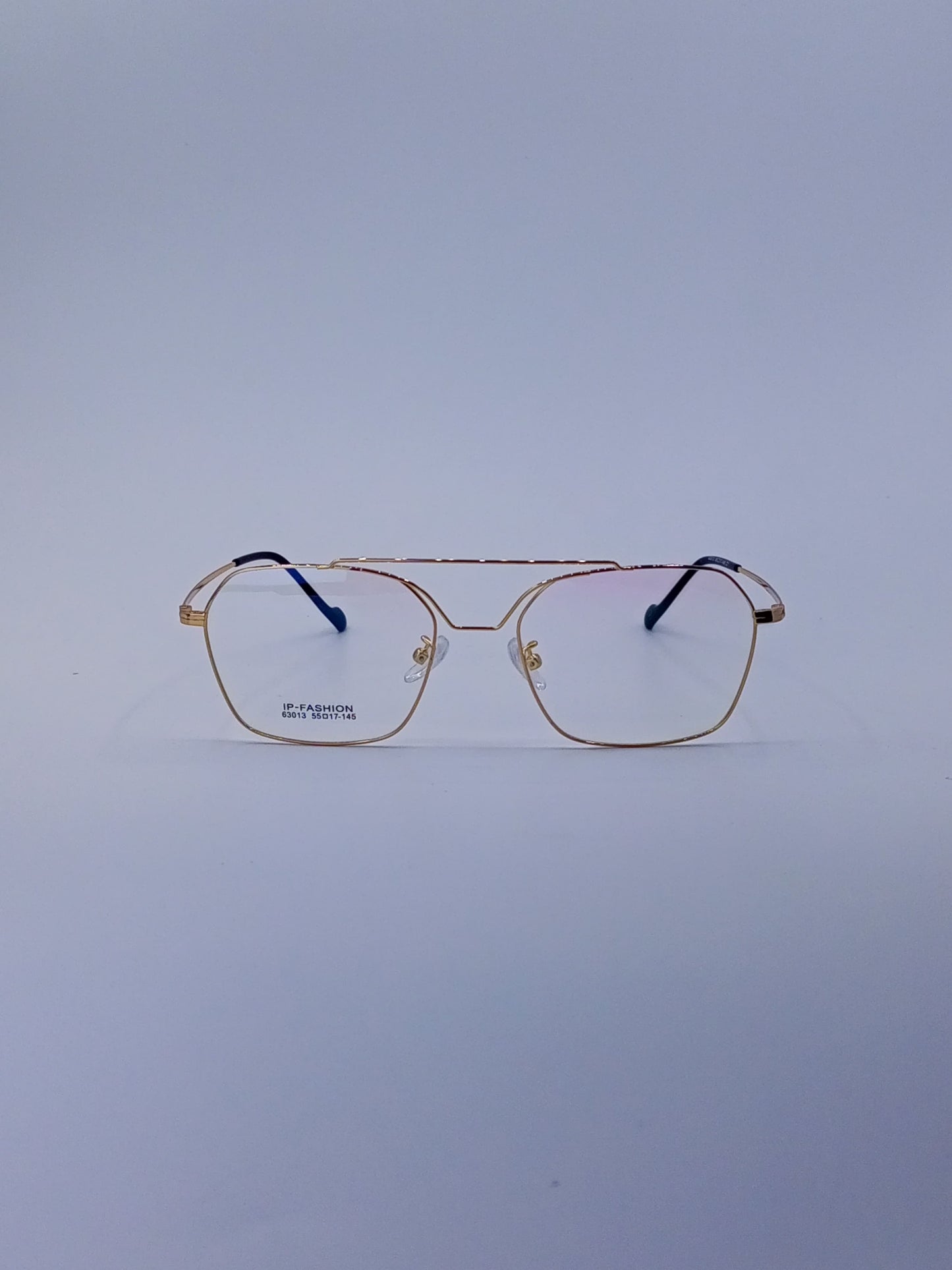 Square Double bridge titanium optics-442