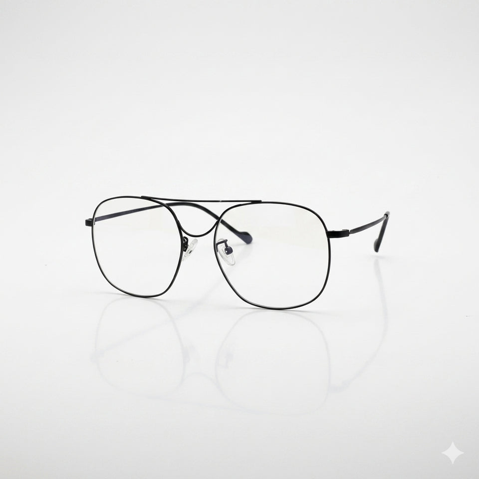 Double bridge black titanium optics-440