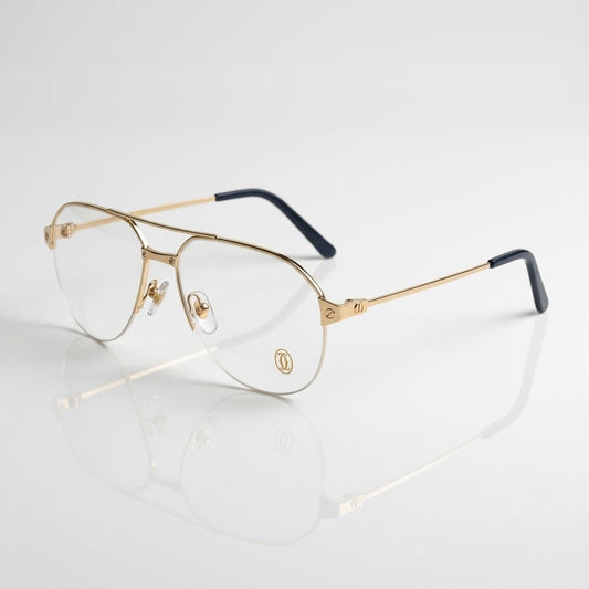 Aviator half rim optics-598