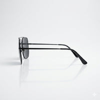Retro Aviator Thin Black Frame Polarized Men Sunglasses-205