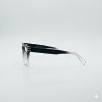 Rectangular Shadow Fade Black Frame Men’s optics-416
